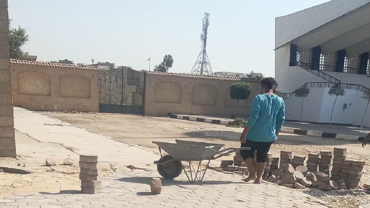 إعادة الشيء لأصله بطريق النصر عقب الانتهاء من أعمال إحلال وتجديد خط مياه