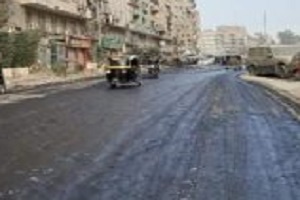 أعمال رصف بشارع ترعة التوفيقية