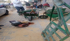 إيقاف أعمال تشطيب داخل كمبوند أشجار دارنا بالحي