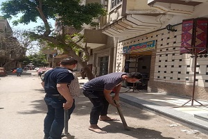 رفع حواجز حديدية من شارع الطباخ