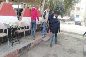 حمله على المقاهي بنطاق الحى 