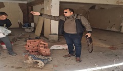 إيقاف اعمال مباني مخالفة بجوار مطعم ام حسن