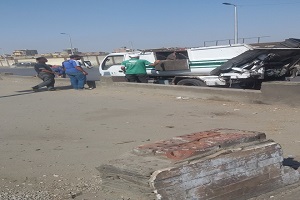 نظافة شارعي الأوتوستراد  والطيران