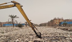 متابعة الحي لاعمال تطهير المصرف البلبيسي