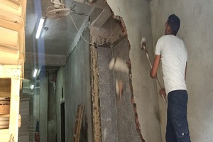إيقاف وإزالة اعمال مخالفة بالحي