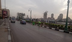 نظافة شارعي كورنيش النيل والجلاء