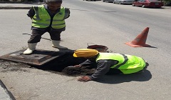 اصلاح وصيانة الصرف الصحي وتطهيربالوعات الأمطار بنطاق الحي