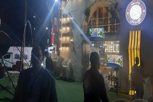رفع شيش بكافيه بنت الجيران بحى السفارات
