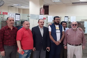 رئيس الحي يتفقد مكاتب البريد