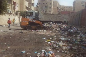 ‎ ‎رفع القمامة والمخلفات ببعض مناطق حى السلام ثان‎
