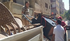 حملة لرفع الاشغالات بشارعي الترعة التوفيقية وجمال عبد الناصر 