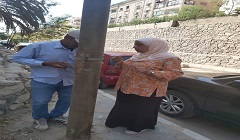 إصلاح اسلاك هوائية بشارع عبد المتعال الصعيدى