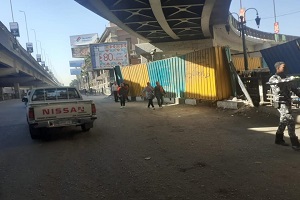 حملة لرفع الإشغالات بشوارع الحي