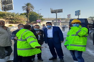 متابعة ازاله تراكمات مياه الأمطار