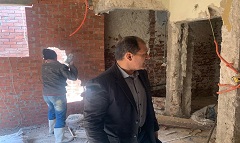 التصدى لمخالفات البناء بنطاق الحى 