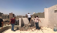 حملة لإيقاف أعمال بناء مخالف في المهد بنطاق الحي