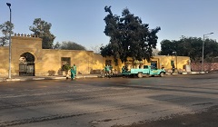 رفع كفاءة محيط مقابر الشهداء بقايتباي