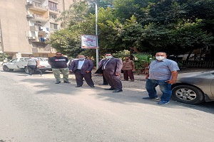 متابعة أعمال التطوير بالحي 