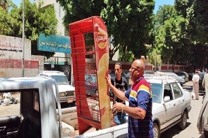 حملة اشغالات مكبرة ببعض شوارع حي الشرابية