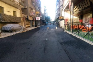 أعمال رصف وتركيب بلاط بالحي