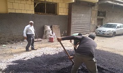 متابعة الاعمال اليومية بنطاق الحي 
