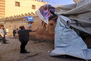 رفع الإشغالات أمام جامع المروه