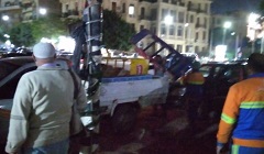 حملة لإزالة ورفع اشغالات كشك بشارع رمسيس مع شارع دمشق