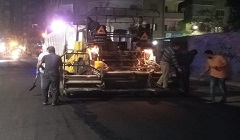 اعمال رصف لشارع عزت من شارع منية مطر