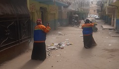 رفع كفاءة النظافة بشارعى ٦ اكتوبر وعزبة مجاهد