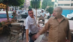 حمله لرفع الاشغالات من المحلات والمقاهى