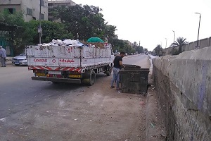متابعة حملات النظافة بنطاق الحى