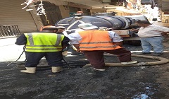 تطهير بالوعات الصرف الصحي بنطاق الحي