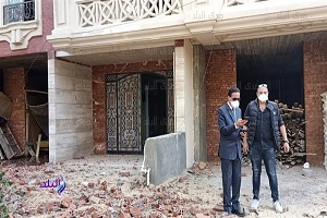 حملة لتنفيذ قرار إزالة بعقار بشارع هارون الرشيد