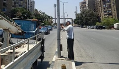 إصلاح كابلات بشارع المدينة المنورة