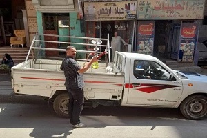 حملة لرفع الاشغالات ومصادرة الشيش من المقاهي بعزبة العرب