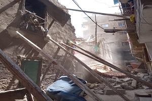 إزالة عقارين للخطورة الداهمة