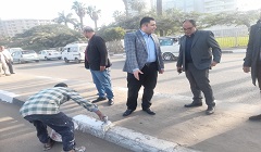 تفقد الاعمال الجارية بنطاق الحي 