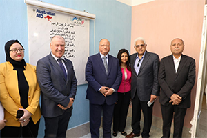 Cairo Gov. inaugurates kindergarten building at Al-Moataz Elem. School  