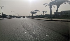 متابعة اعمال النظافة على مدار اليوم 
