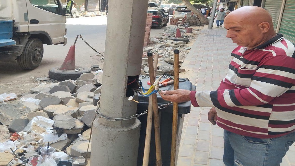 رفع كفاءة منظومة الإنارة بنطاق الحي