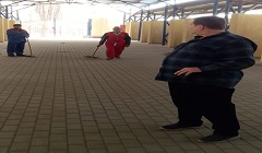 تفقد رئيس الحى لأعمال التطوير بميدان عبود