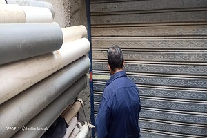 غلق وتشميع محل سباكة بدون ترخيص بحي النزهة