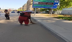 حملة نظافه وتجريد ورفع التراكمات والاشغالات بنطاق الحي