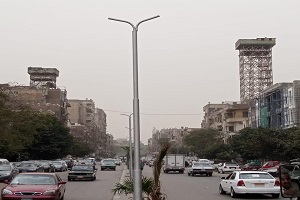 تركيب كشافات ليد بشارع المنصورية