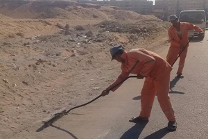 رفع كفاءة النظافة وازالة المخلفات بالحي    