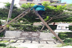 متابعة الاعمال اليومية بالحي 