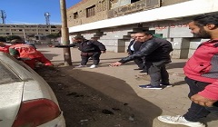 رفع اشغالات وتقليم الاشجار بجوار مركز شباب الشرابية 
