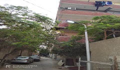 مراجعة وصيانة أعمدة الإنارة والكشافات والولاعات بالحي