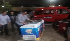 حملة لرفع إشغالات الأكشاك والباعة الجائلين ببعض الشوارع بالحي