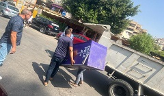 رفع الاشغالات ببعض الشوارع بالحي 
